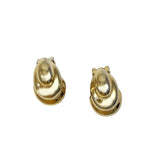 Christian Dior Elegant Gold Clip On Earrings
