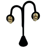 Christian Dior Elegant Gold Clip On Earrings