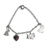 Lenore Doskow Sterling Silver Children's Charm Bracelet