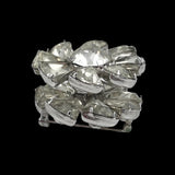 Eisenberg Crystal Brooch Earrings 1940's