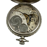 Elgin Essex White Gold Plated Pocket Watch 1920's