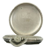 Elgin Essex White Gold Plated Pocket Watch 1920's