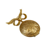 Avon Gold Bow Perfume Brooch Unforgettable