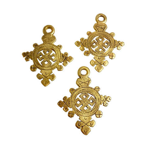 Ethiopian Coptic Crosses Gold Plated Vintage