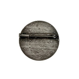 Sterling Silver French Female Brooch Pin Trombone Clasp
