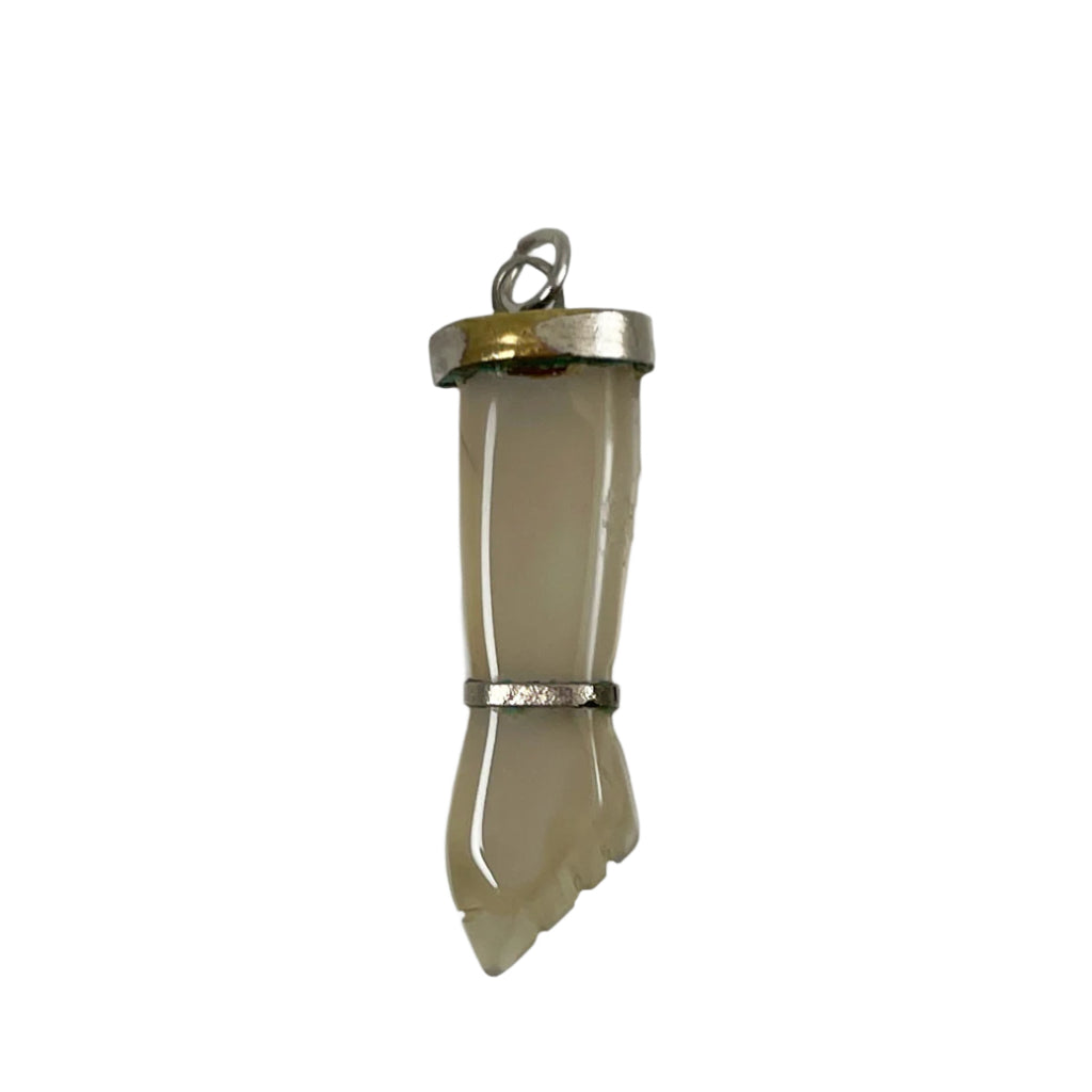 Antique Victorian Figa Hand Gemstone Charm