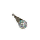 Silver Floating Opal Charm Vintage