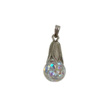 Silver Floating Opal Charm Vintage
