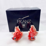 Franz Porcelain Goldfish Salt & Pepper NIB