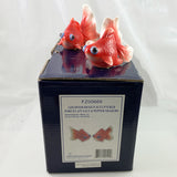 Franz Porcelain Goldfish Salt & Pepper NIB