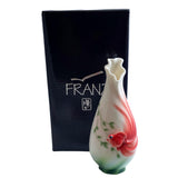 Franz Porcelain Goldfish Sculpted Vase NIB