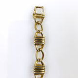  Gold Fuchsia Rhinestone Bracelet