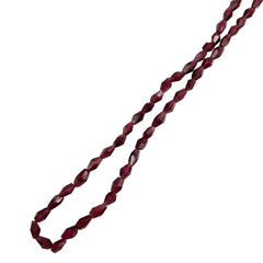 Garnet Elongated Bicone Beads Gemstones (12)