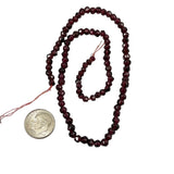 Garnet Gemstone Bicone Beads 4mm