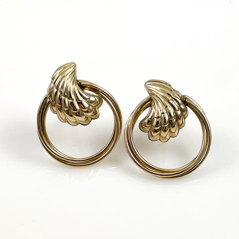 Shell Earrings 14K Gold Filled by Carla
