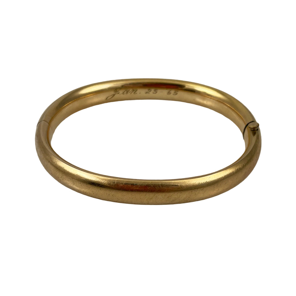 Winard Gold Filled Bangle Bracelet Florentine