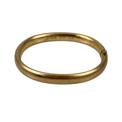 Winard Gold Filled Bangle Bracelet Florentine