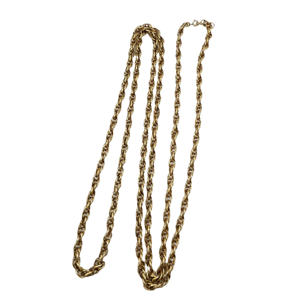 Gold Filled Long Rope Chain Necklace