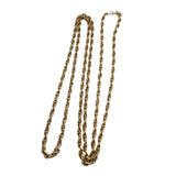 Gold Filled Long Rope Chain Necklace