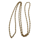Gold Filled Long Rope Chain Necklace Extra Long