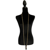 Vintage Gold Filled Long Rope Chain Necklace