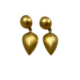 Givenchy Matte Gold Dangle Earrings