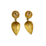 Givenchy Matte Gold Dangle Earrings