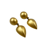 Givenchy Matte Gold Dangle Earrings