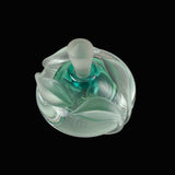 William Glasner Green Glass Perfume Bottle 1992 Signed Numbered