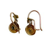 Antique Victorian 14K Gold and Ruby Heart Earrings