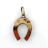 Victorian Horseshoe Pendant 15Ct Gold Pearl