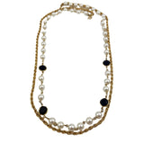 Gold Rope Chain & Pearl Necklace