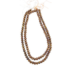 Bronze Freshwater Potato Pearl Beads 8mm