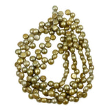 Gold Freshwater Pearl 6mm Round Beads