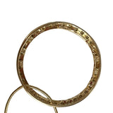 14K Yellow Gold Diamond Eternity Pendant Necklace