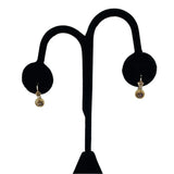 Antique Victorian 14K Gold and Ruby Heart Earrings