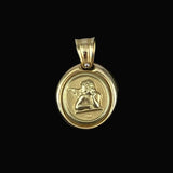 Italian Angel Cherub Pendant 14K Gold