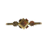 Antique Victorian Gold Filled Floral Bar Pin