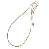 Elegant Long Gold Filled Beaded Necklace 35 inches