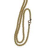 Extra Long Gold Filled Beaded Necklace 35 inches