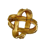 Gold Knot Bow Vintage Brooch 