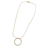 14K Gold Diamond Eternity Pendant Necklace