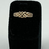 14K Yellow Gold Vintage Puzzle Ring