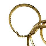 14K Gold Puzzle Vintage Ring Hallmark