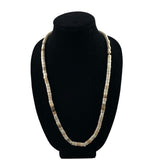 African Trade Goomba White Beads Necklace