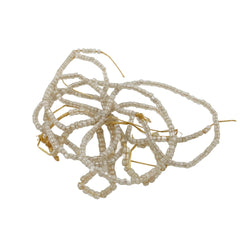 Striped Gooseberry African Trade Seed Beads Antique (24)