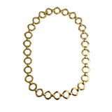 Gold Plated Round Link Necklace Vintage