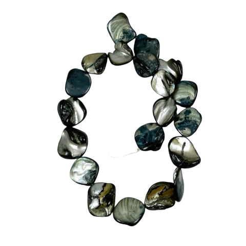 Gray Mother of Pearl Bead Strands 18mm
