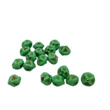 Green & Gold Molded Vintage Beads