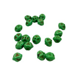 Green & Gold Molded Vintage Beads